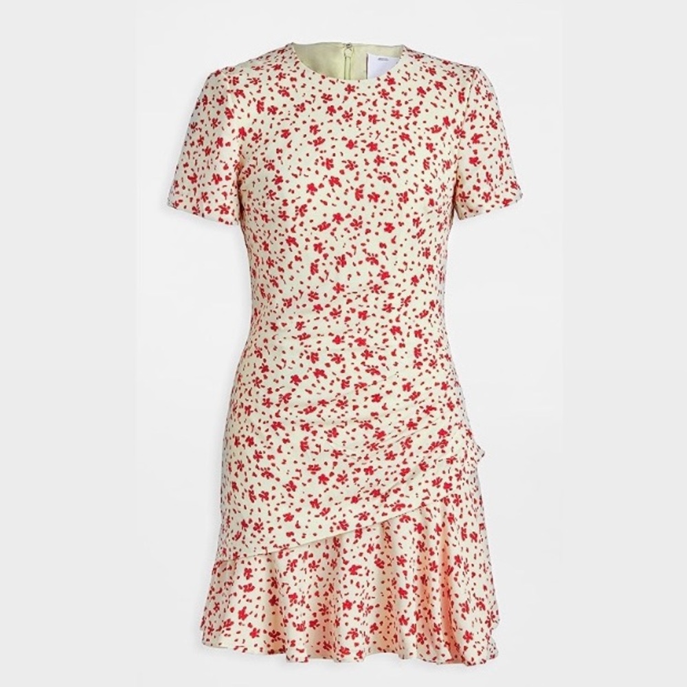 NWT: C/MEO COLLECTIVE Intersect Mini Dress Color: Citron Daisy